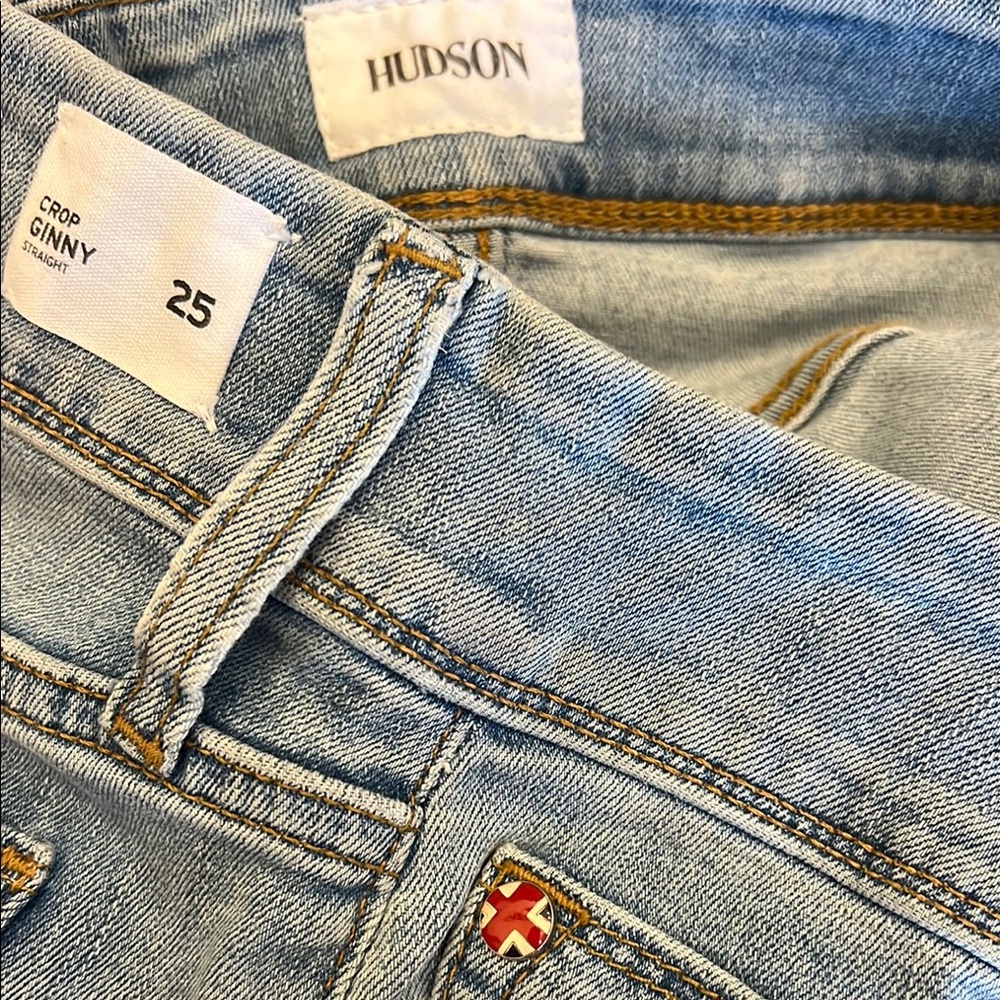 Hudson Crop Ginny Straight Jeans Women’s Size 25